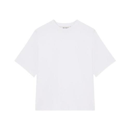 Róhe Klassisk Vit T-shirt 100% Ekologisk Bomull White, Dam