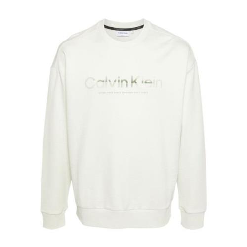 Calvin Klein Vita Tröjor för Män och Kvinnor White, Herr