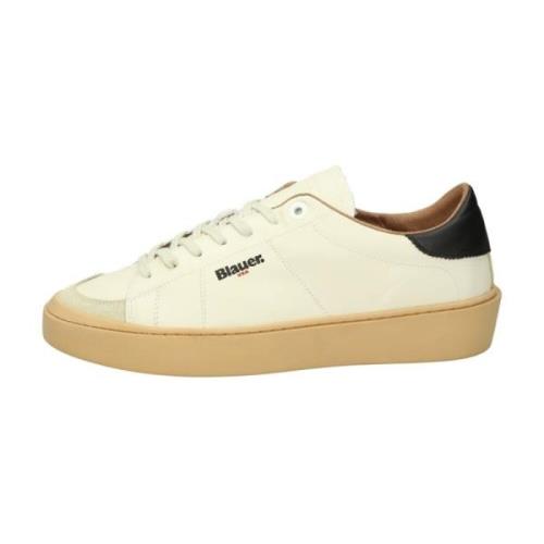 Blauer Låg Topp Sneakers White, Herr