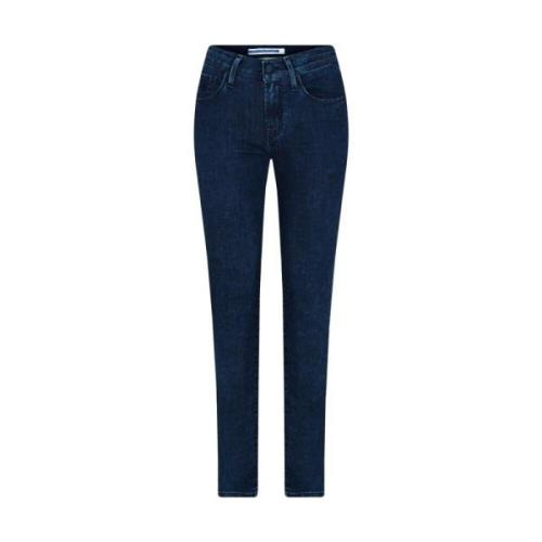 Jacob Cohën Blå Skinny Fit Jeans Made in Italy Blue, Dam