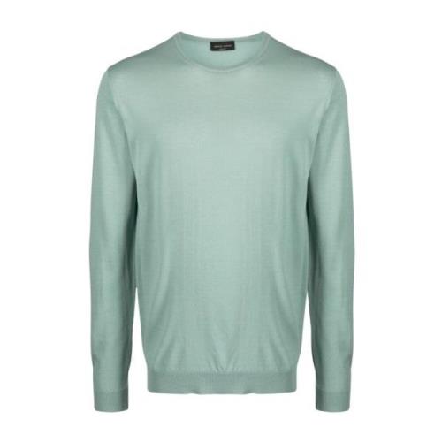 Roberto Collina ML Pullover Girocollo Green, Herr