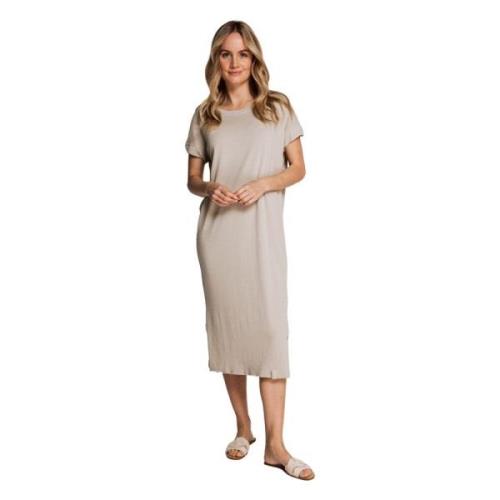 Zhrill Midi Dresses Beige, Dam