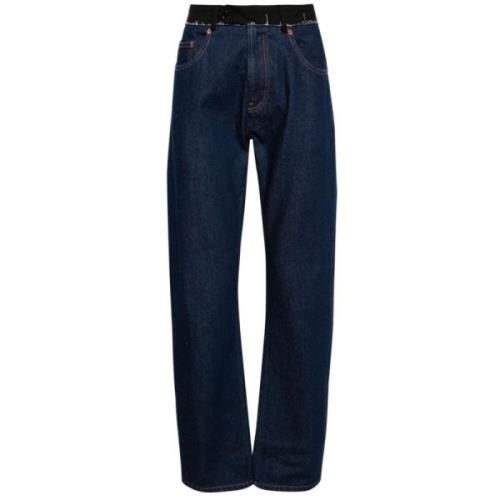 MM6 Maison Margiela Vanliga Jeans i Blå Denim Blue, Herr