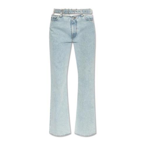Y/Project Jeans med bälte Blue, Dam