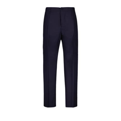 Dior Straight Trousers with Pockets Blue, Herr