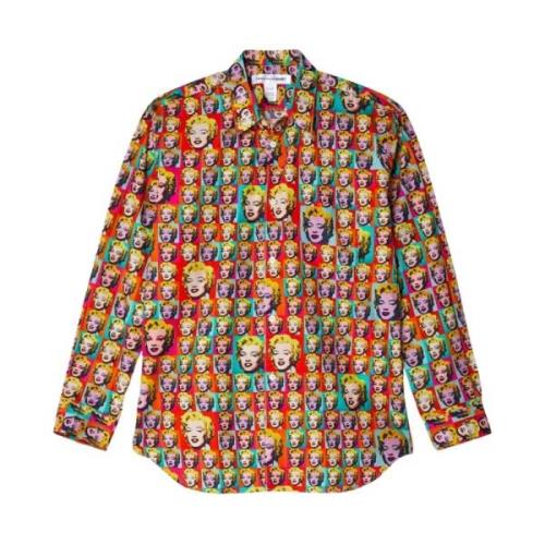 Comme des Garçons Grafiskt Tryck Bomullsskjorta Multicolor, Herr