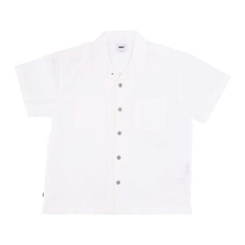 Obey Sunrise Vävd Skjorta Kortärmad T-shirt White, Herr
