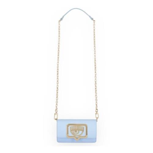 Chiara Ferragni Collection Mini Eyelike Spänneväska Blue, Dam