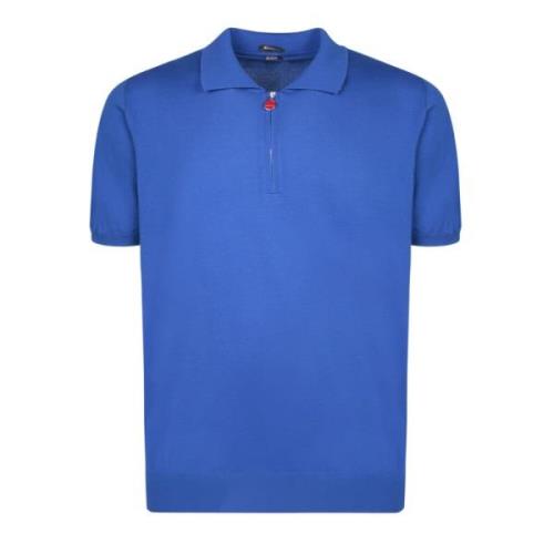 Kiton Blå T-shirts Polos för män Blue, Herr