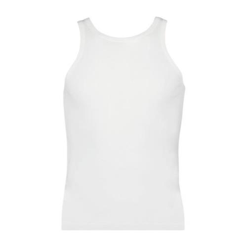 Saint Laurent Klassisk Tanktop Ärmelös Bomull White, Herr