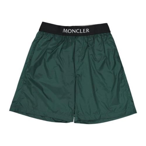 Moncler Logo Baddräkt Lång Modell Green, Herr