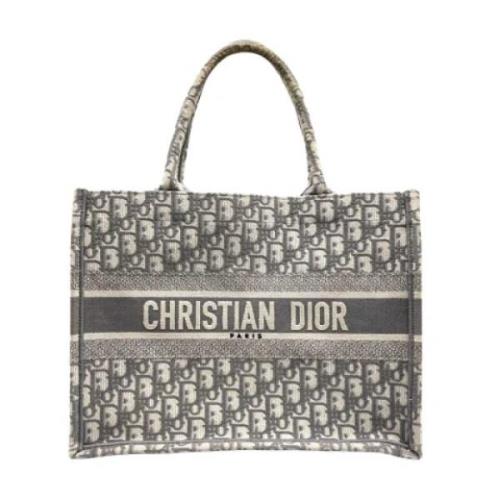 Dior Vintage Pre-owned Canvas totevskor Gray, Dam