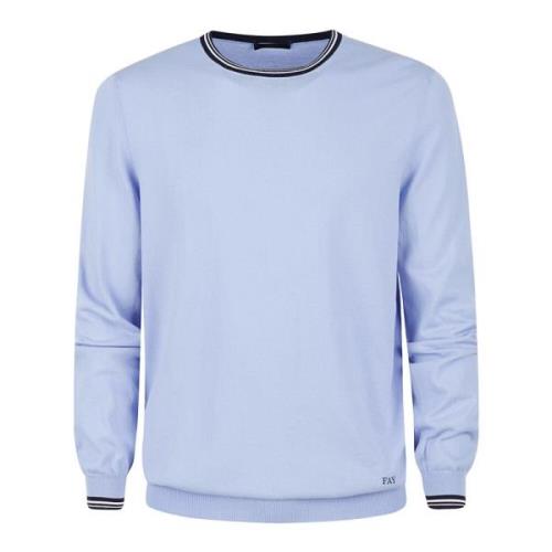 Fay Fashionable Sweater Picks Blue, Herr