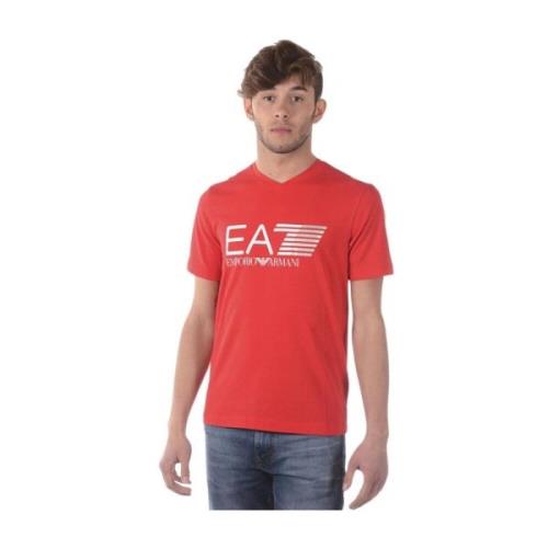 Emporio Armani EA7 Casual Sweatshirt för Män Red, Herr