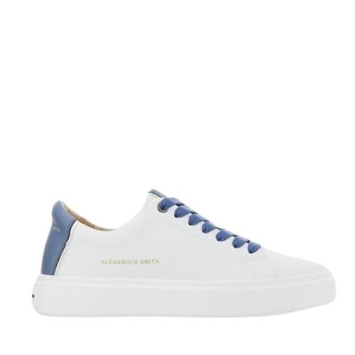 Alexander Smith Blå Bomull Sneakers Alazldm 9010.Wdf White, Herr