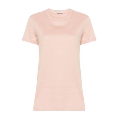 Moncler Rosa T-shirts och Polos Lättvikts Jersey Pink, Dam