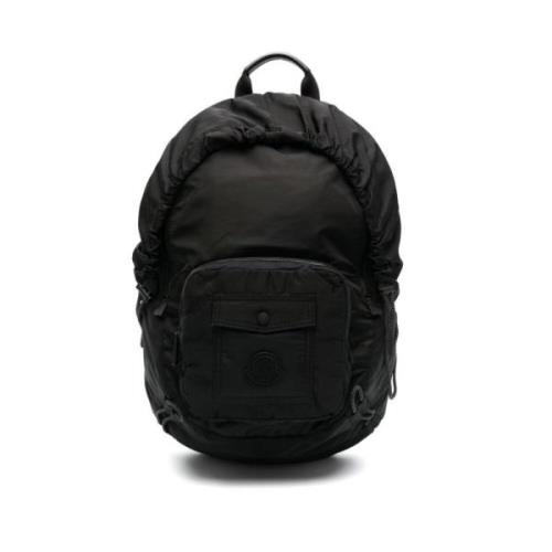 Moncler Svart Nylon Ryggsäck Black, Herr