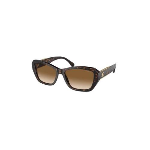 Chanel Brun Gradient Transparent Solglasögon Brown, Dam