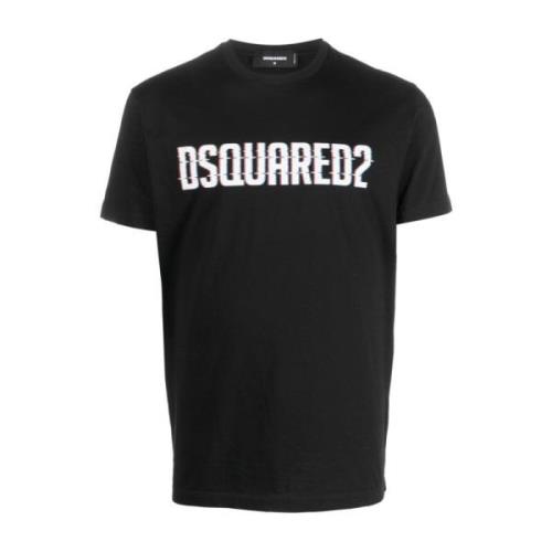 Dsquared2 Svart T-shirt S74Gd1158 S23009 Black, Herr