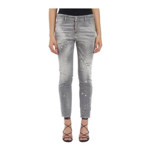 Dsquared2 Cool Girl Denim Jeans Gray, Dam