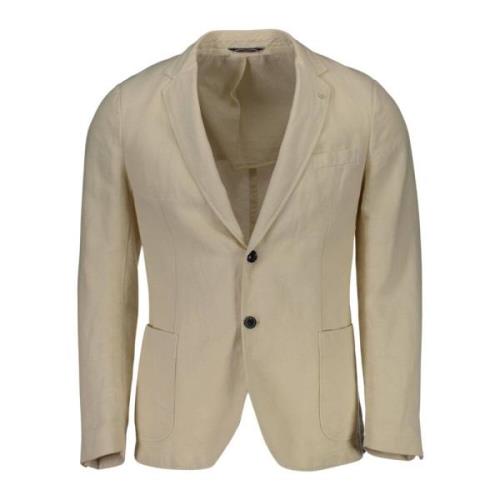 Gant Elegant Jacka för Män - Stilfull och Bekväm Beige, Herr