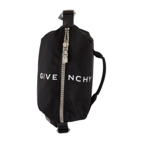 Givenchy Nylon Zip Axelväska Black, Herr