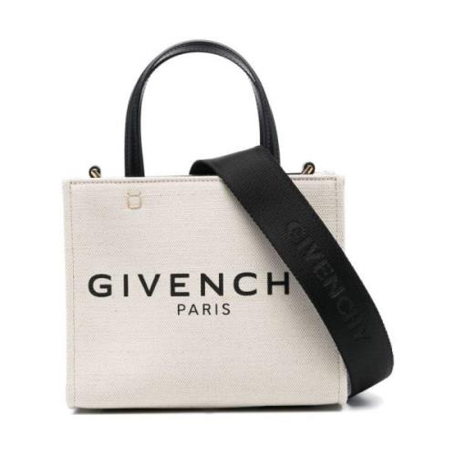 Givenchy Logo-Print Tote Bag i Beige Beige, Dam