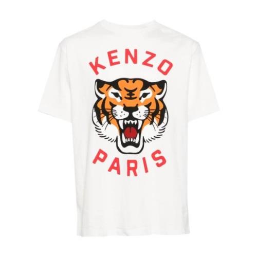 Kenzo Vita T-shirts Polos för män White, Herr