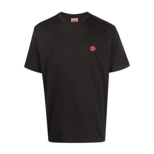 Kenzo Bomull Logo Patch T-Shirt Black, Herr