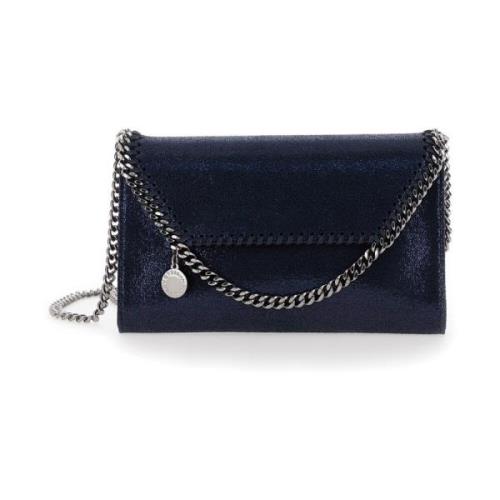 Stella McCartney Mini Crossbody Fala Shiny Dot Väska Blue, Dam