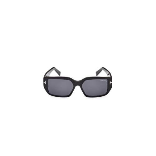 Tom Ford Acetat solglasögon Silvano-02 för kvinnor Black, Unisex