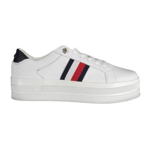 Tommy Hilfiger Vit Sneaker med Hög Sula White, Dam