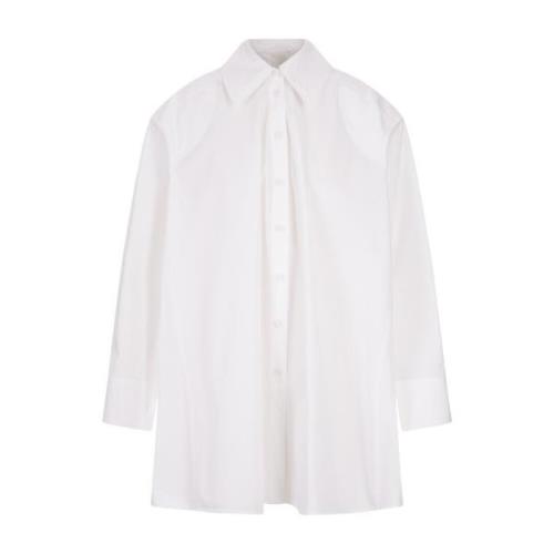 Jil Sander Vit Bomullsskjorta med Unik Design White, Dam