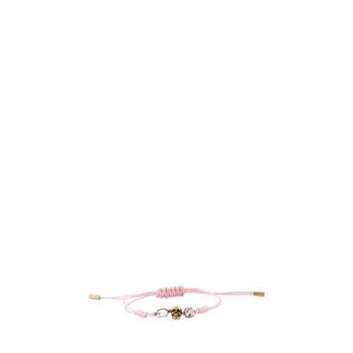 Alexander McQueen Skull Emblem Armband Pink, Dam
