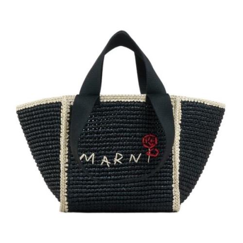 Marni Macramillo small shopper Black, Dam