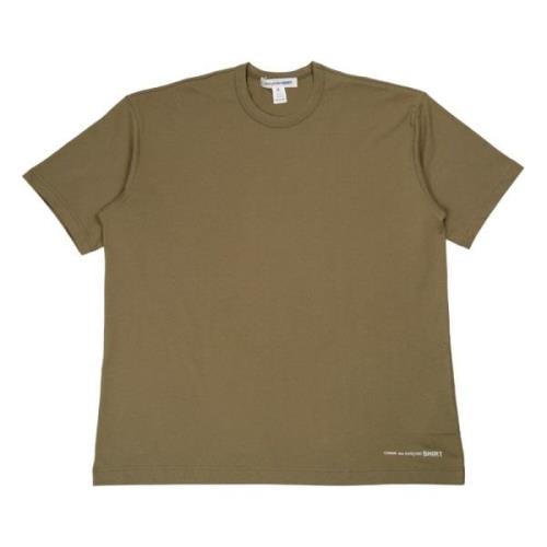 Comme des Garçons Bomull T-shirt i khaki Green, Herr