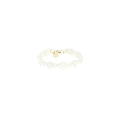 Simone Rocha Daisy Pärla Kedja Armband White, Dam