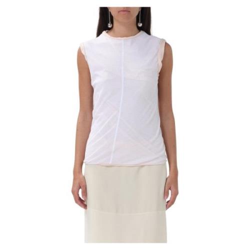 Sportmax Stilig Eolo Top för kvinnor Beige, Dam