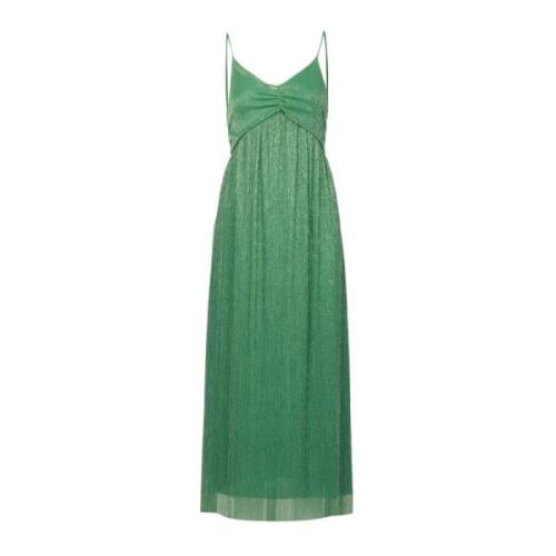 Kaos Elegant Suspender Dress Green, Dam
