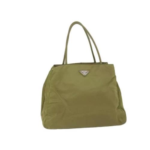 Prada Vintage Pre-owned Nylon prada-vskor Green, Dam