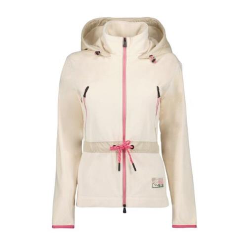 Moncler Sammet Huva Jacka Beige, Dam