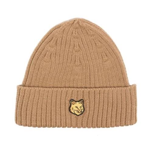 Maison Kitsuné Beanies Brown, Herr