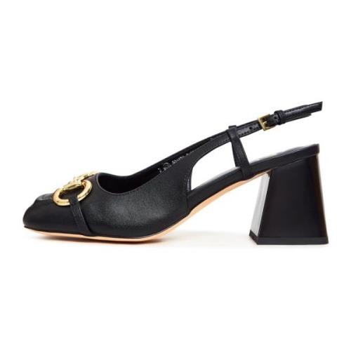 Cesare Gaspari Svarta Block Heel Pumps Anais Black, Dam