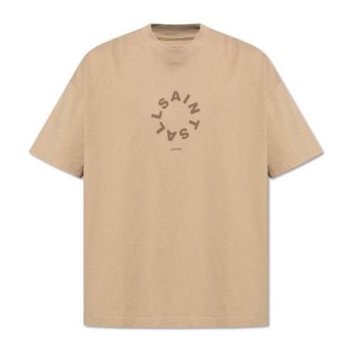 AllSaints T-shirt Tierra Brown, Herr
