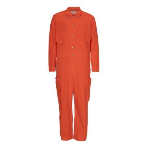 Henrik Vibskov Flame Orange Jumpsuit Orange, Herr