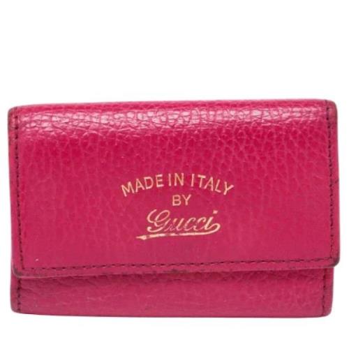 Gucci Vintage Pre-owned Laeder nyckelhllare Pink, Dam