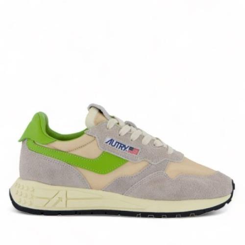 Autry Innovativa Löparskor - Grå/Beige/Fluo Grön Multicolor, Dam