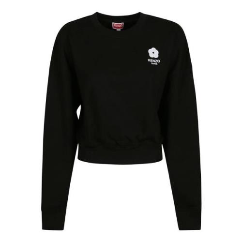 Kenzo Cropped Sweatshirt Black, Dam