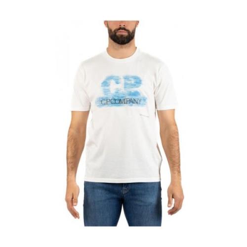 C.p. Company Herr T-shirt, Snygg Design White, Herr