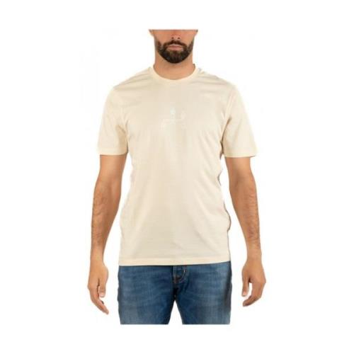 C.p. Company Herr T-shirt, Stiligt Design Beige, Herr
